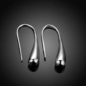 - 🆕❗️925 Silver Simple Water Drop Luxury Earrings Women's Fine Jewelry real